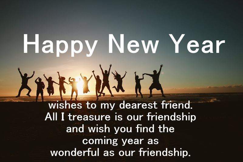 happy new year wishes for friends and text messages