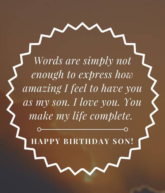 Happy Birthday Son Image