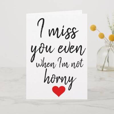 45 Funny I Miss You Memes “I miss you even when I’m not horny.”