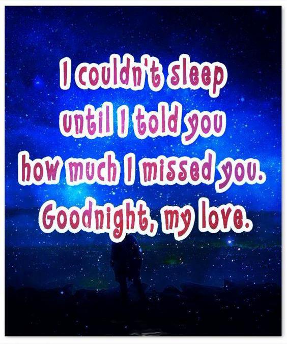 goodnight sweetheart i love you