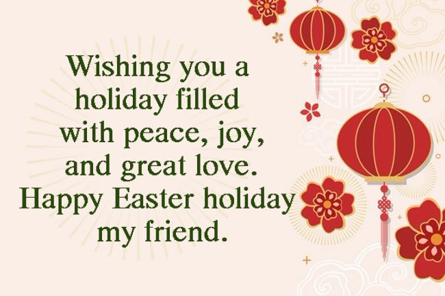 easter holiday messages for friends