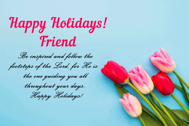 new year holiday wishes to friend