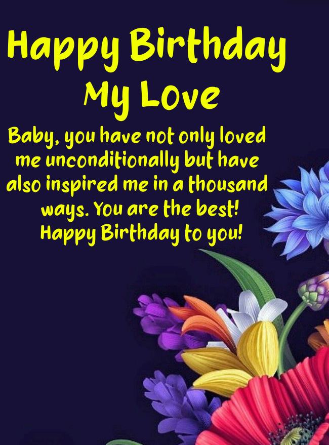 birthday wish for girlfriend