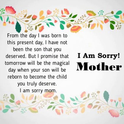 315 Sorry Mom Messages - Perfect Apology Quotes To My Mother