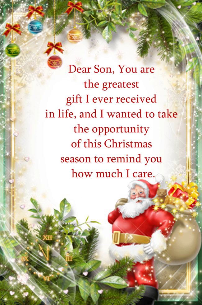 merry christmas son i love you