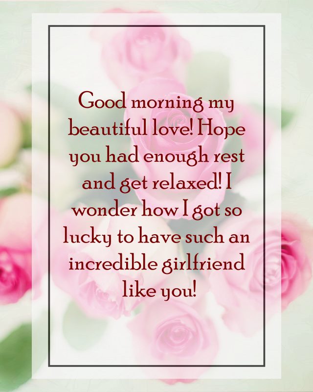sweet romantic good morning messages for her | morning love quotes, good morning love of my life, sweet and beautiful, good morning good day