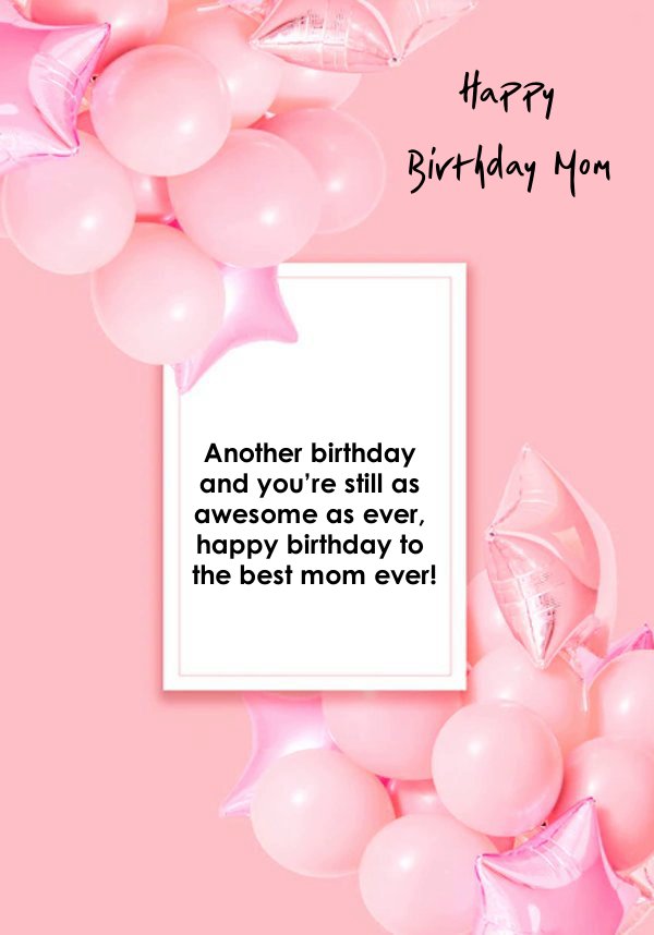 Short Happy Birthday Mom Quotes Messages SMS