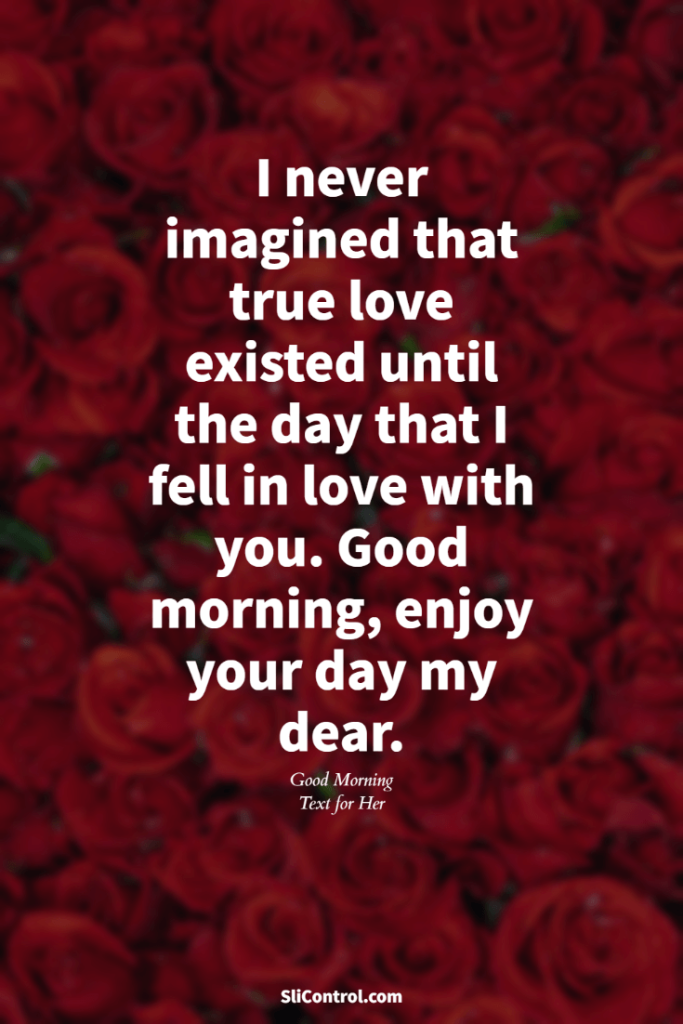 95 Sweet Good Morning Text for Her - Good Love Words - SliControl.Com ...