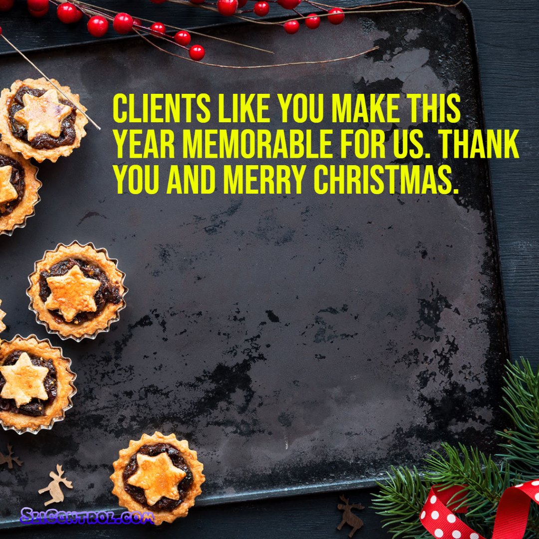 Happy Christmas Messages to Clients