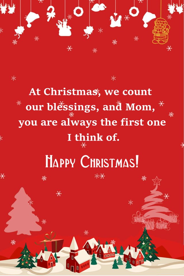 Merry Christmas Wishes Messages For Mom Happy Xmas Mother