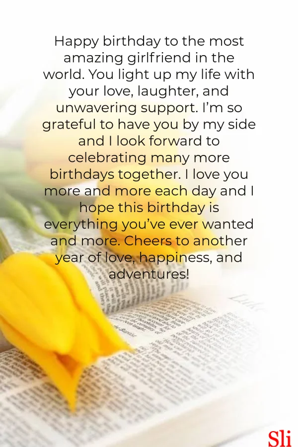 Romantic Birthday Paragraphs For Girlfriend