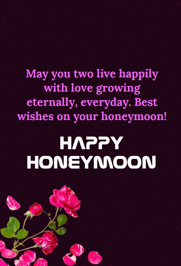 Honeymoon Messages to Wish Newly Wed Couples best Wishes