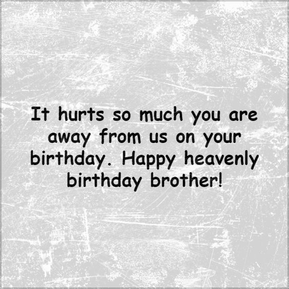 Happy Birthday in Heaven Wishes for Brother