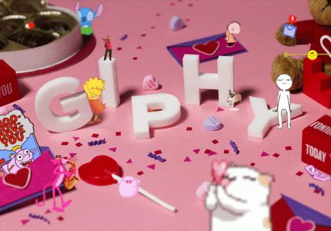 happy valentines day gif flowers