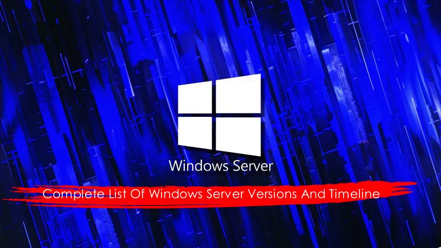 Complete List Of Windows Server Versions And Timeline