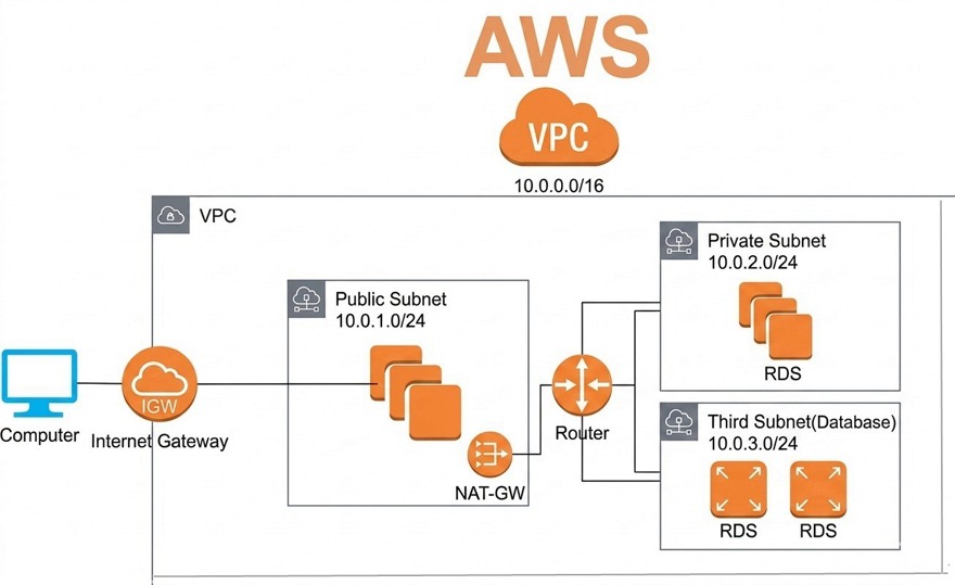 Basic Diagram for VPC in AWS